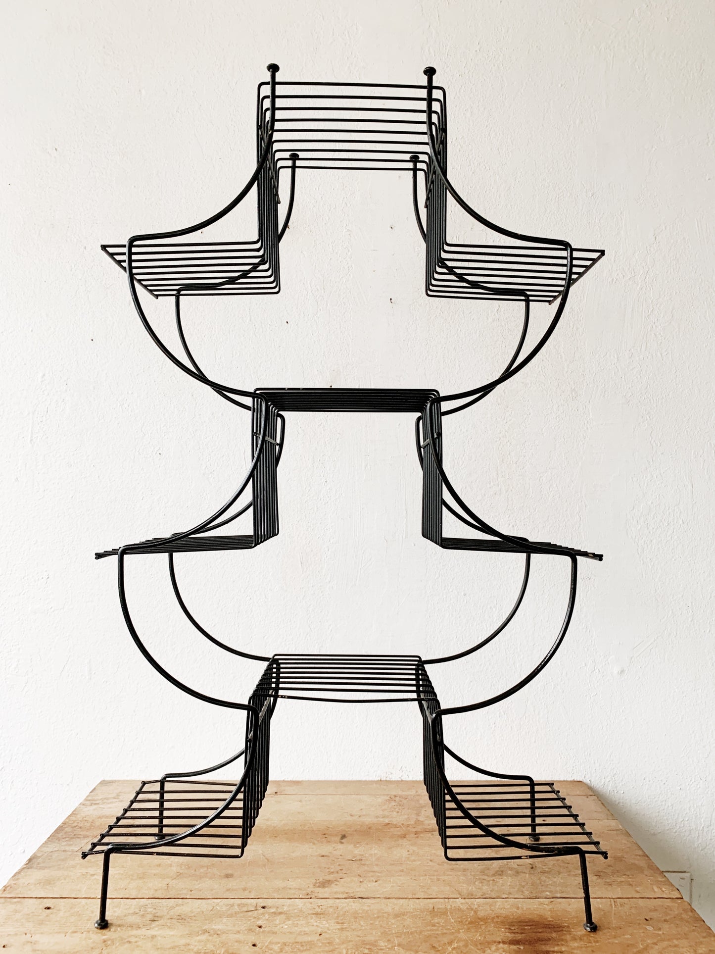 Mid Century Tiered Plant Stand