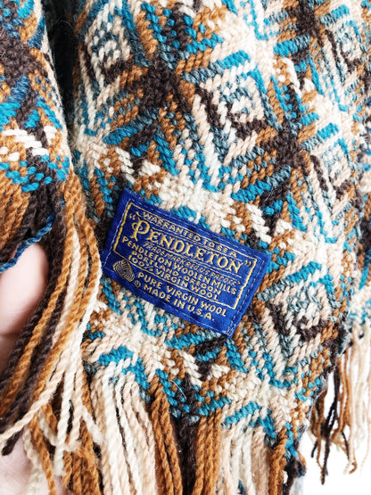 Vintage Pendleton Wool Throw Blanket