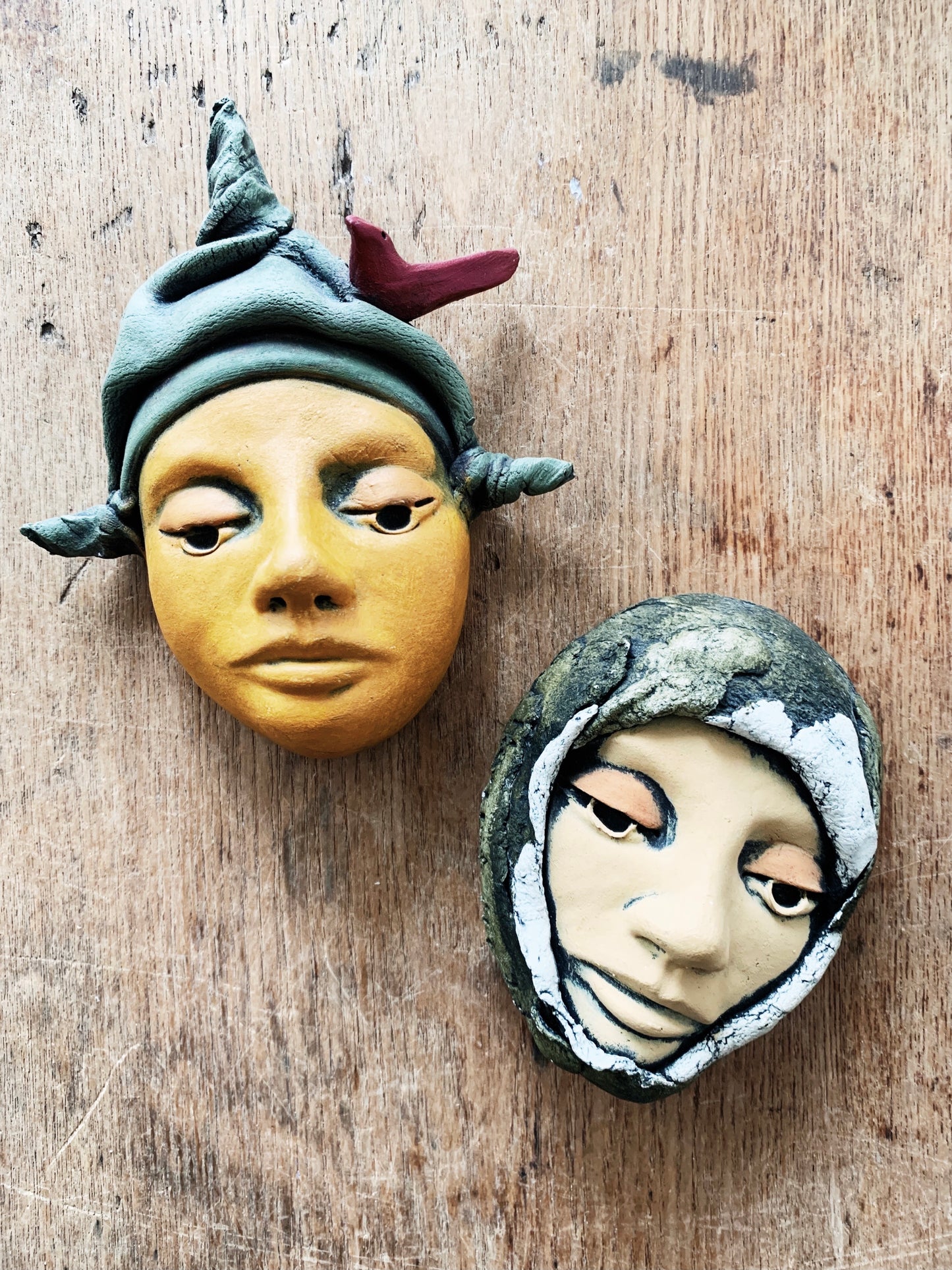 RESERVED KARLA Handmade Clay Face