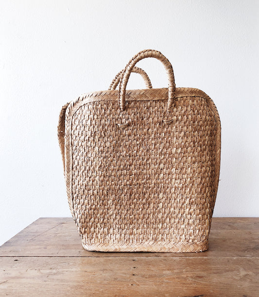 Vintage Straw Tote