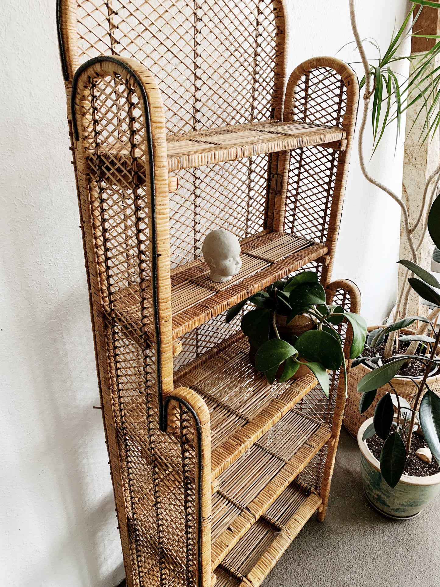 Vintage Wicker Shelf