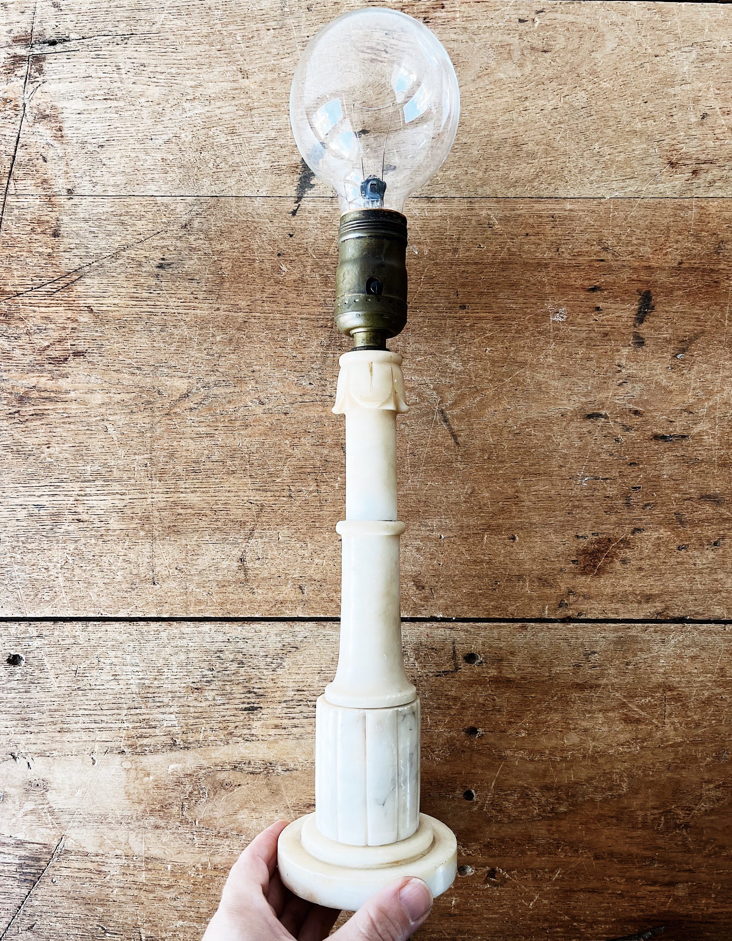 Antique Marble Lamp