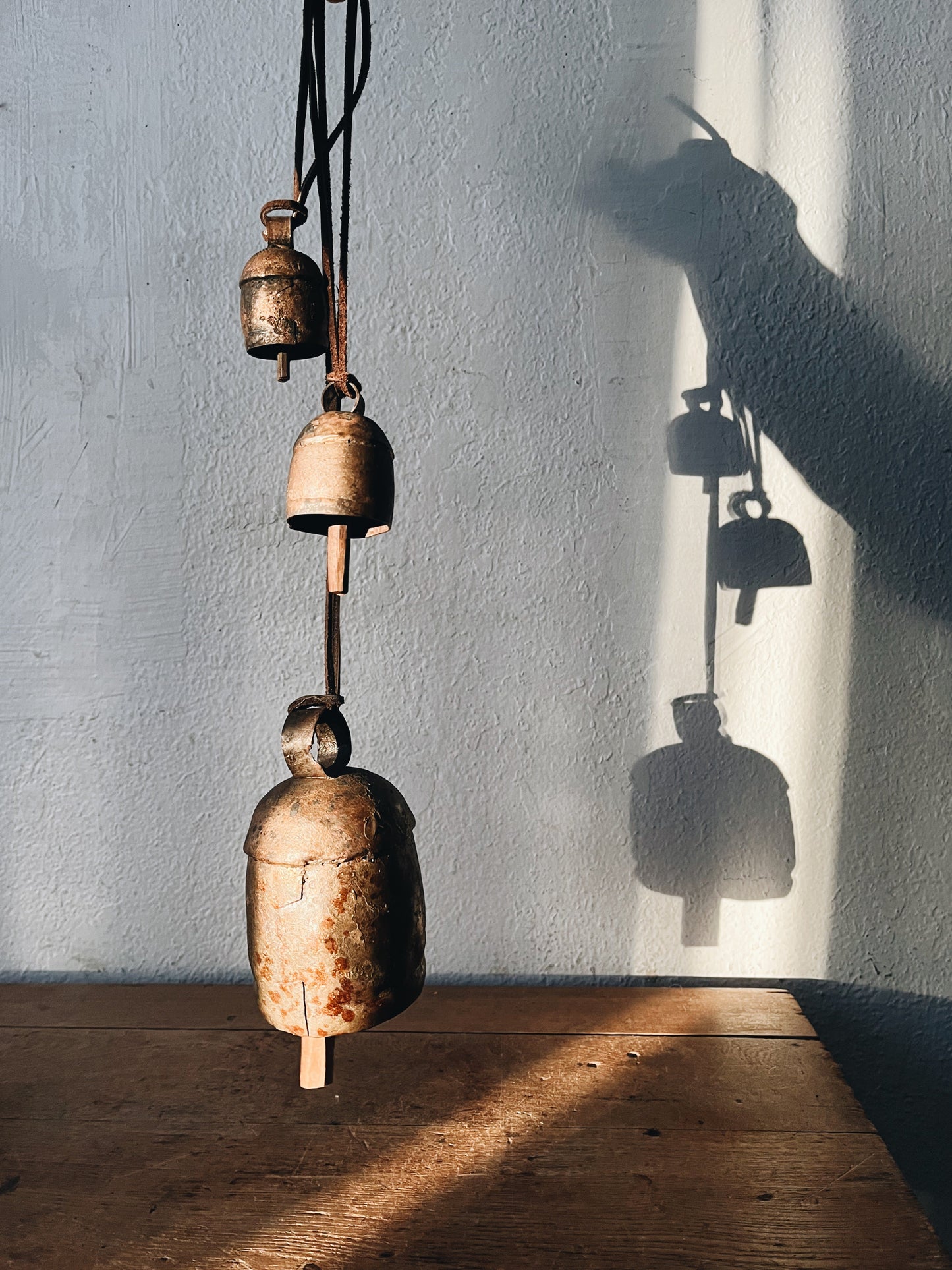 Trio of Antique Temple Bells