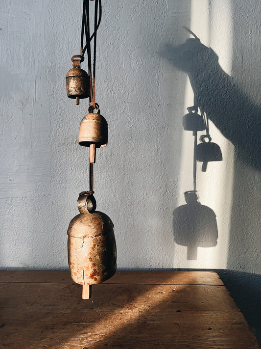 Trio of Antique Temple Bells