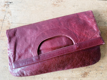Vintage Nordstrom Burgundy Leather Tote