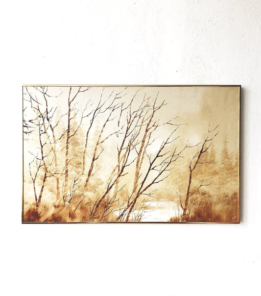 Vintage ‘Golden Woodland’ Painting