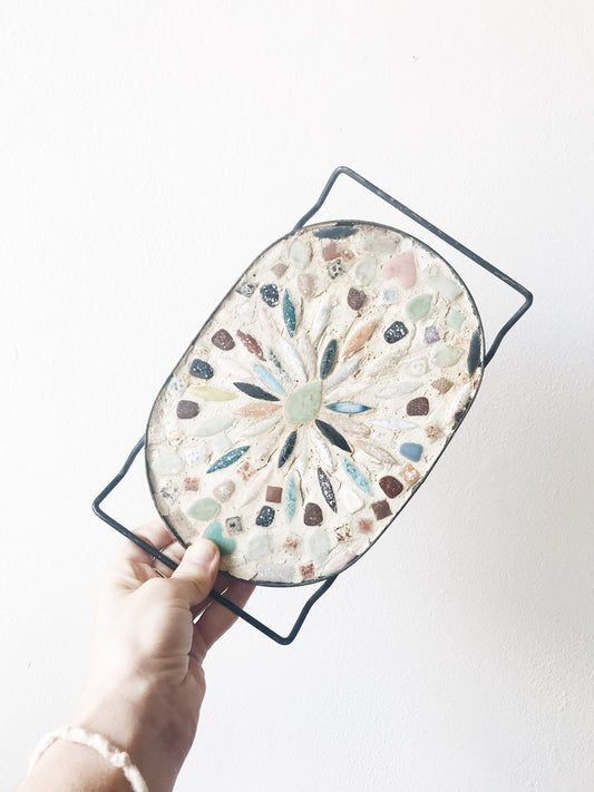 Vintage Mexican Mosaic Tile Trivet