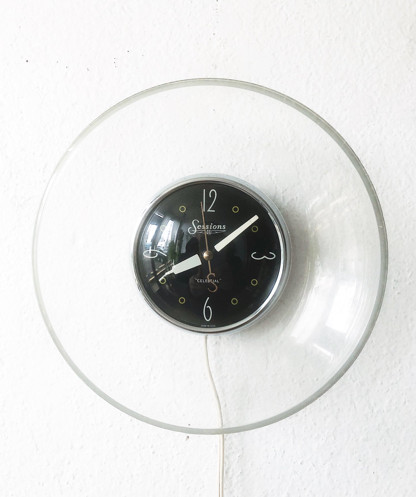 Mid Century Celestial Wall Clock