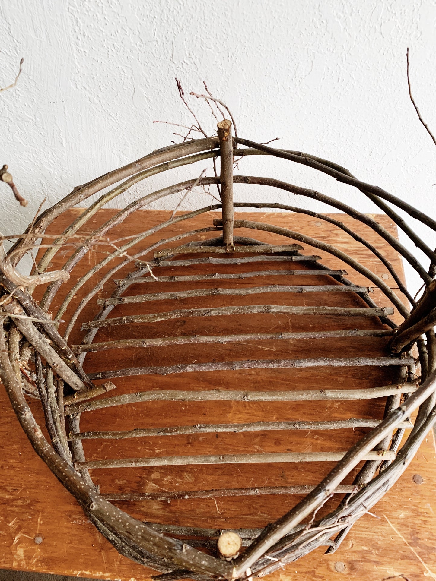 Huge Handmade Willow Basket