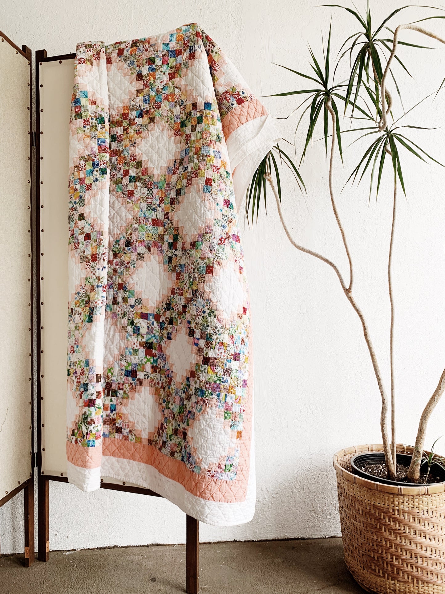 Vintage Cotton Patchwork Quilt