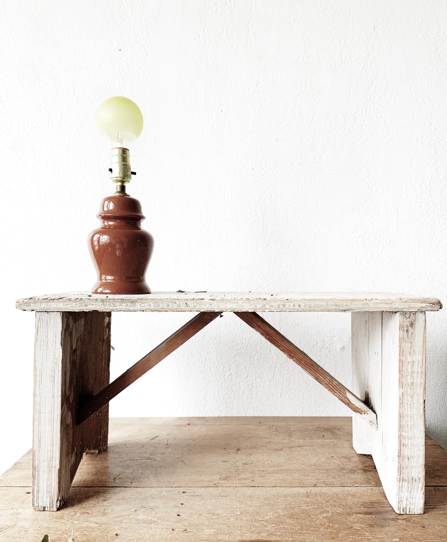 Rustic Vintage Wood Bench