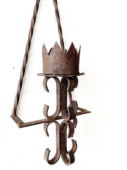 Antique Gothic Iron Sconce