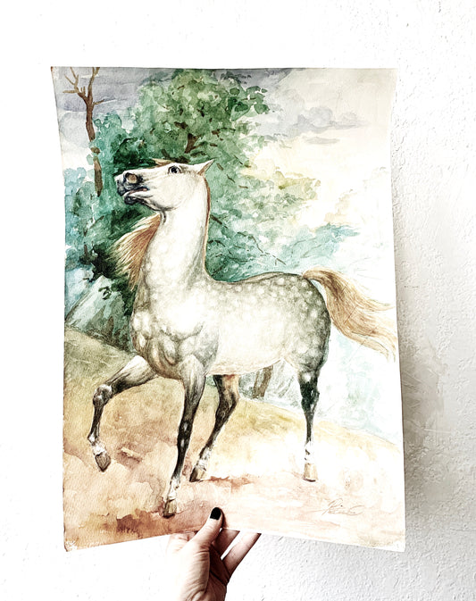 Vintage Watercolor Painting