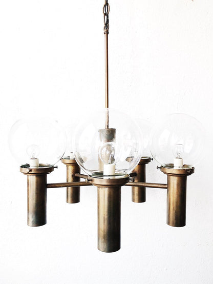 ON HOLD - MCM Robert Long Gunmetal Chandelier