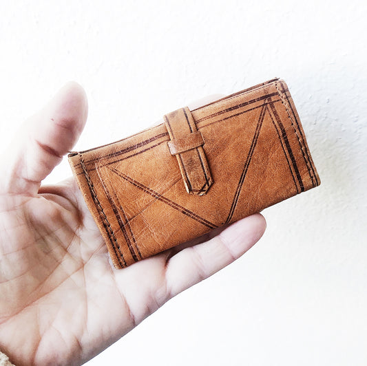 Vintage Leather Card Carrier
