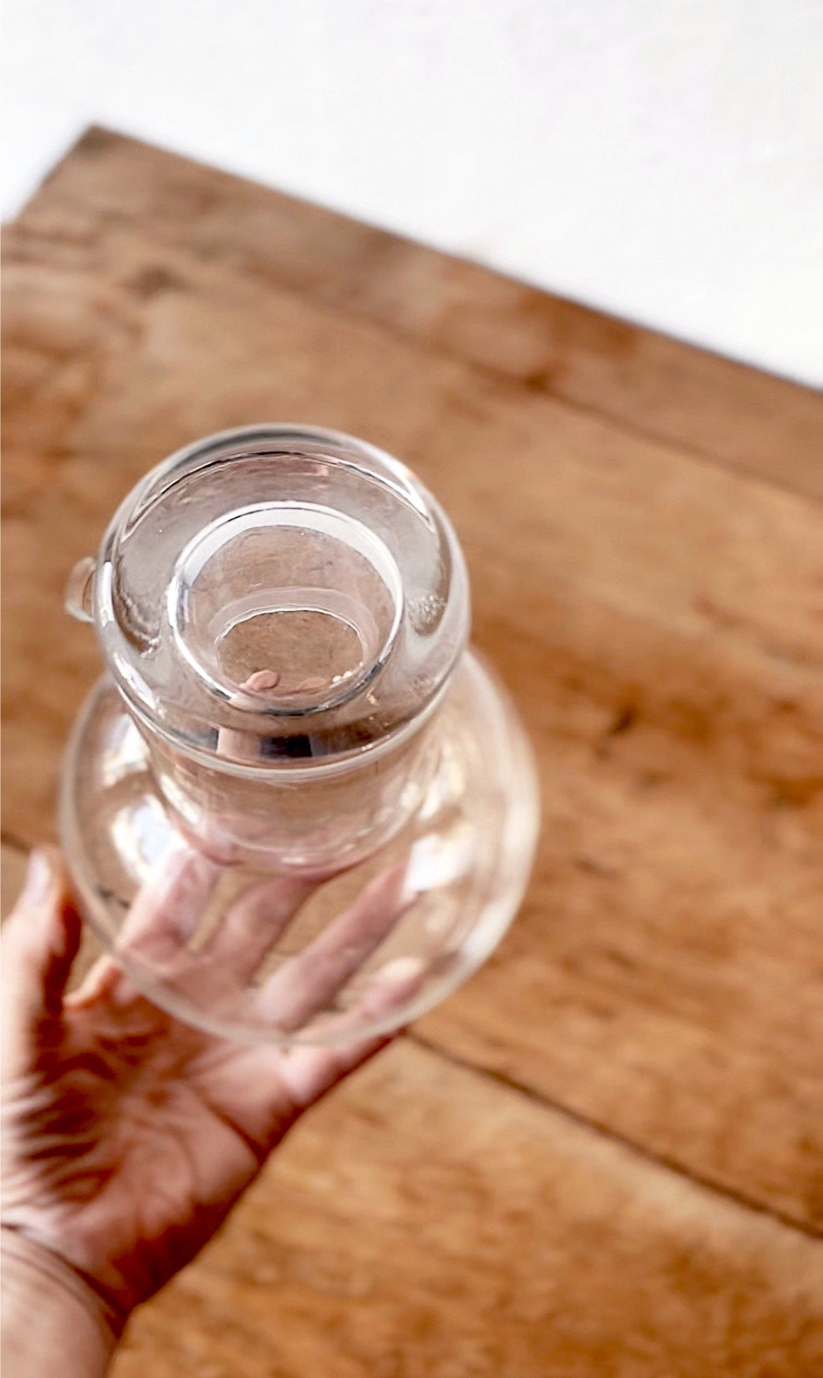 Vintage Blown Glass Bedside Carafe - Thumbnail 5