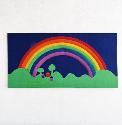 Vintage Finnish Quilted Fabric Art