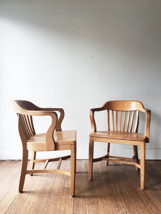 Boling Chair Company Maple Banker Chairs