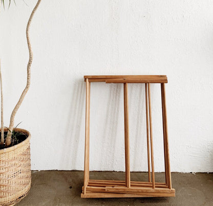 Large Vintage Collapsible Wood Drying Rack
