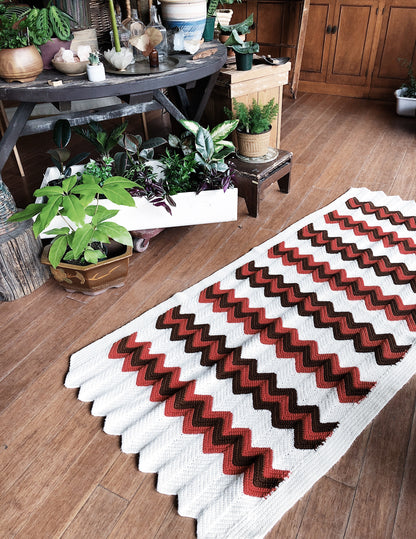 Vintage Afghan Crocheted Blanket