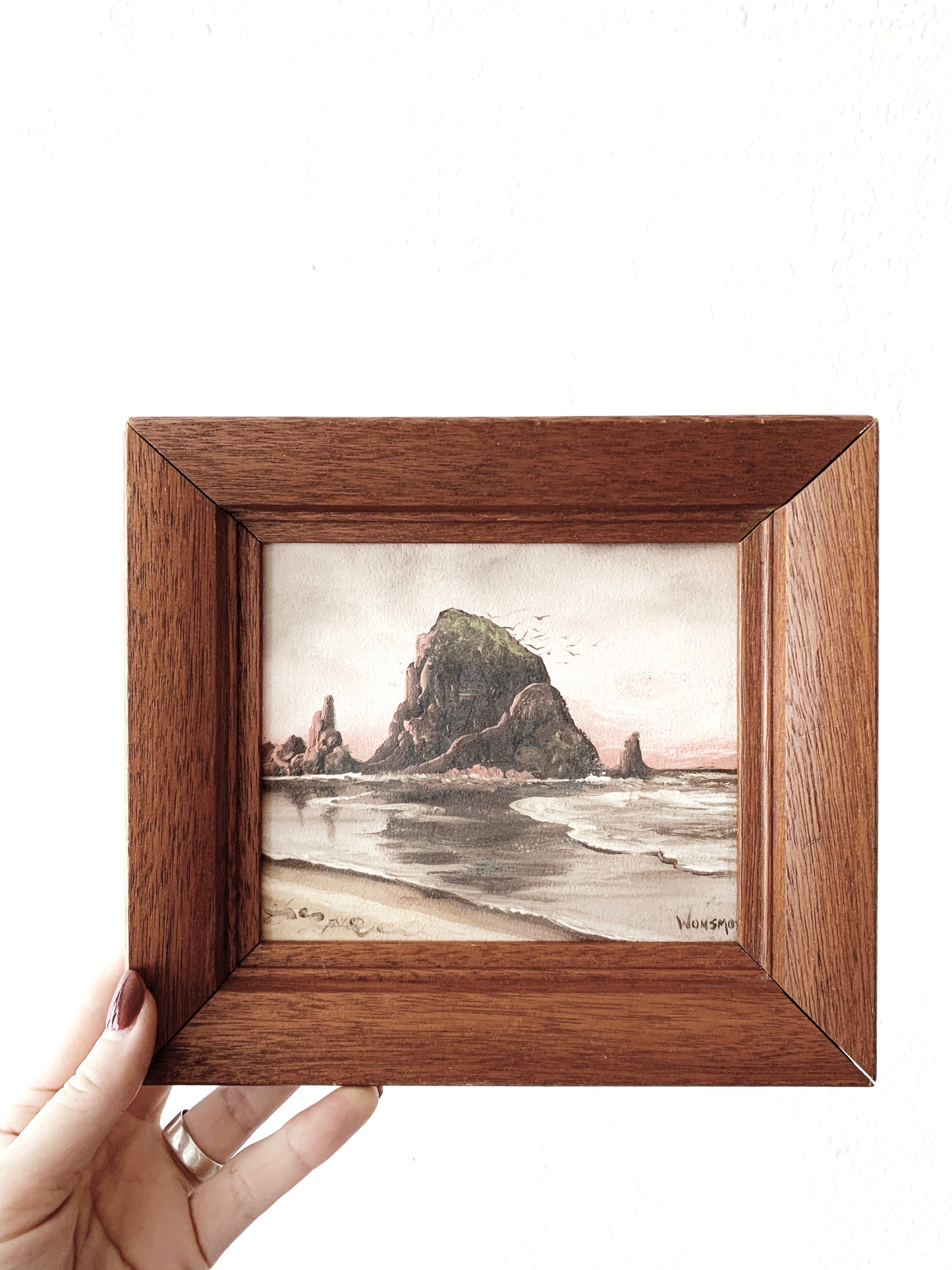 Vintage Framed Oregon Landscape Painting