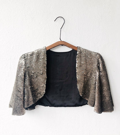 Vintage Sequin Bolero Jacket
