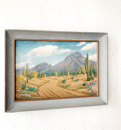 Vintage Desert Painting