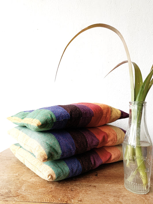 Handmade Rainbow Pillow