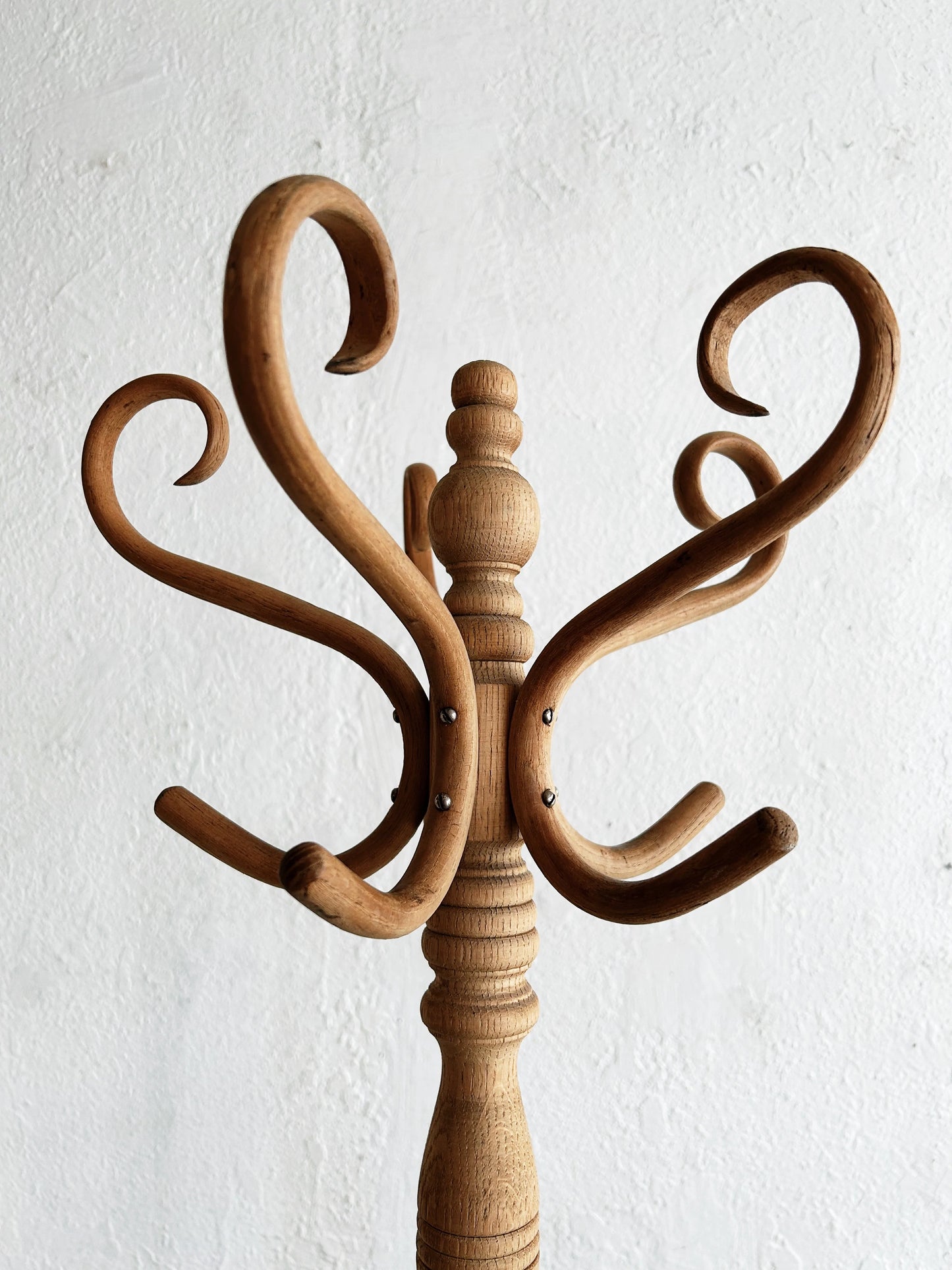 Vintage Natural Wood Hall Tree