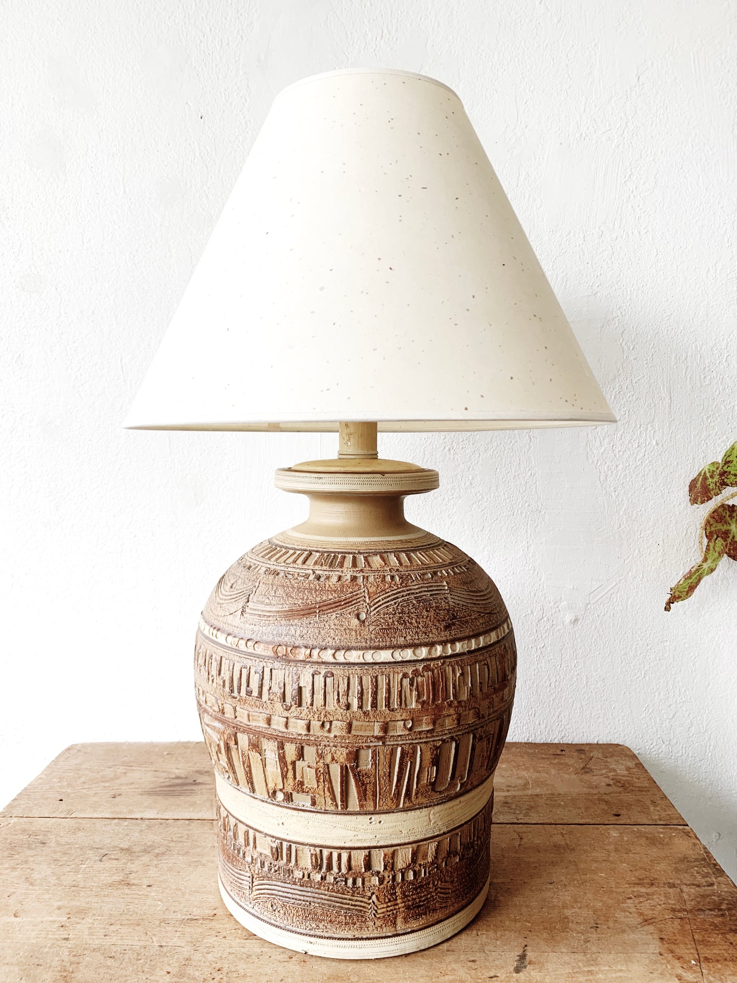 Large Signed Casual Lamps of California Pottery Lamp