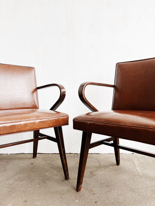Mid Century Bentwood Arm Chairs