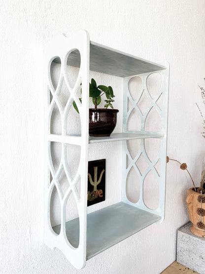 Vintage Wood Cutout Shelf