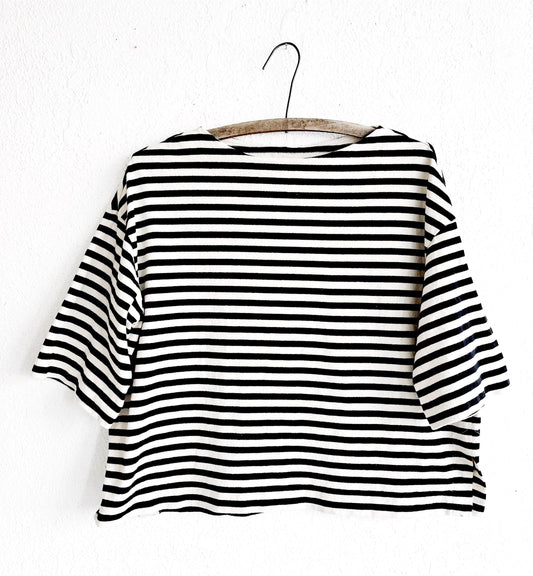 Heavyweight Boatneck Stripe