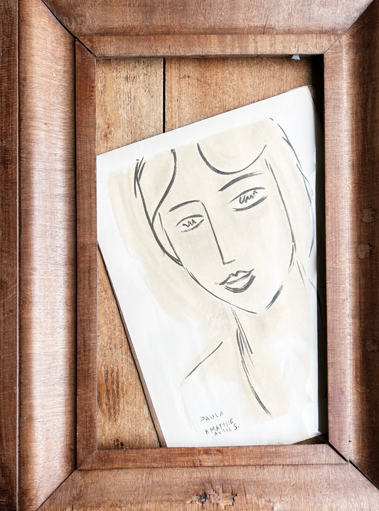 Large Antique Wood Frame