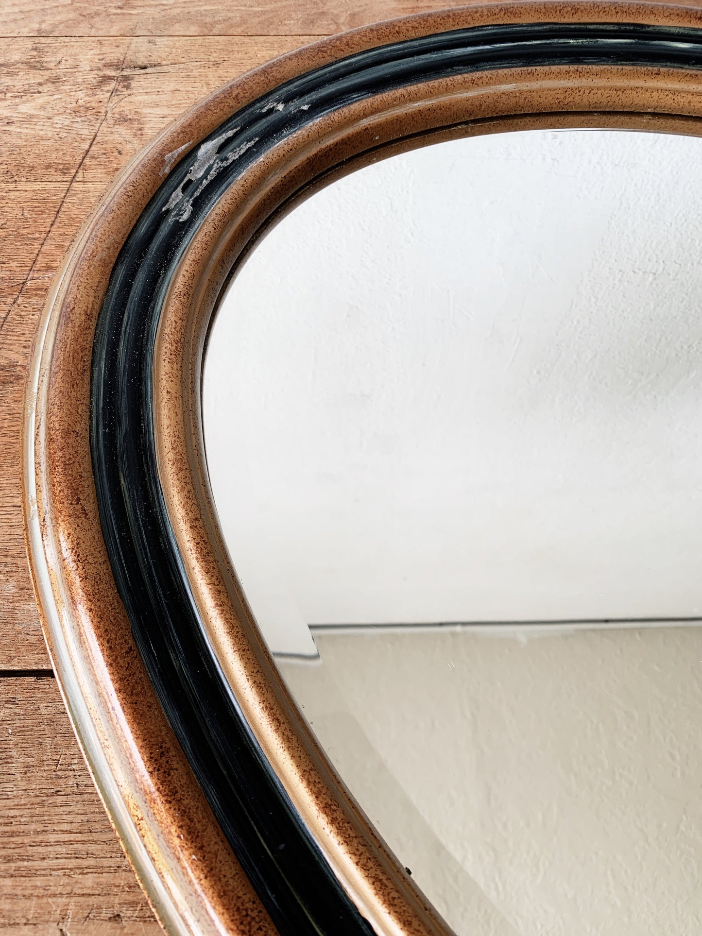 Large Beveled Oval Mirror