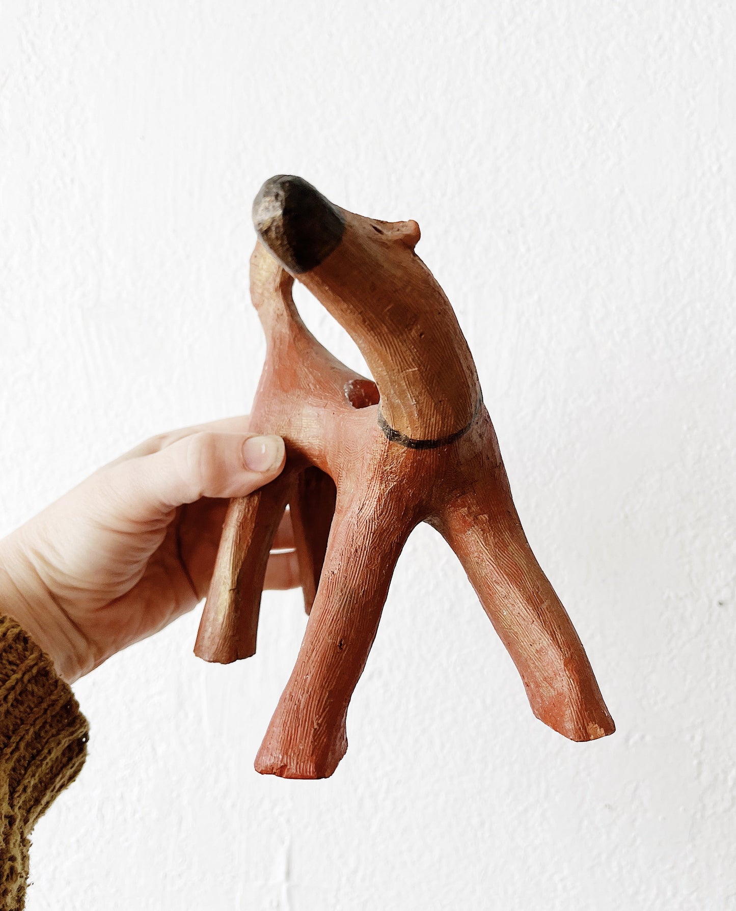 Handmade Folk Art Ceramic Animal