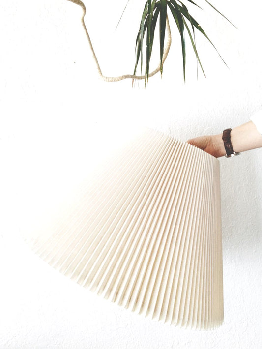 Large Vintage Pleated Lamp Shade