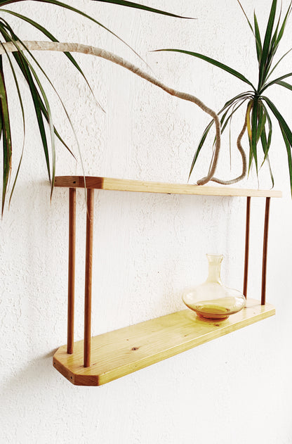 Vintage Wood Wall Shelf