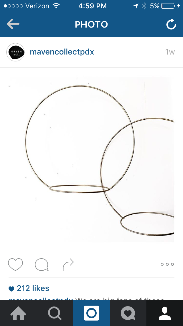Vintage Minimal Chrome Circle Planter