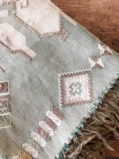 Stunning Cotton Woven Tapestry / Rug