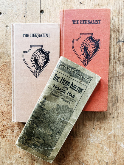 First Edition Antique Herbalist Book Collection