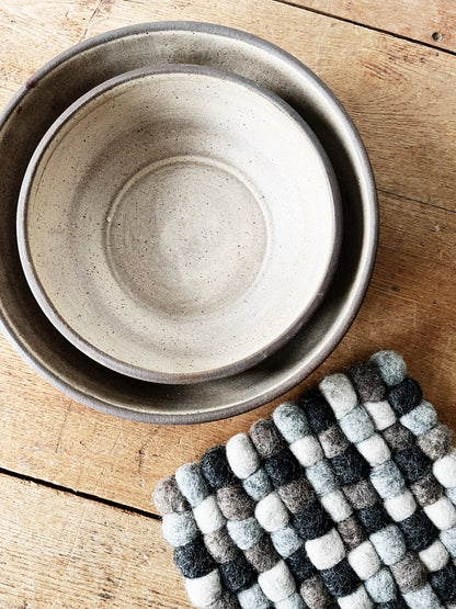 Handmade Stoneware Nesting Bowls