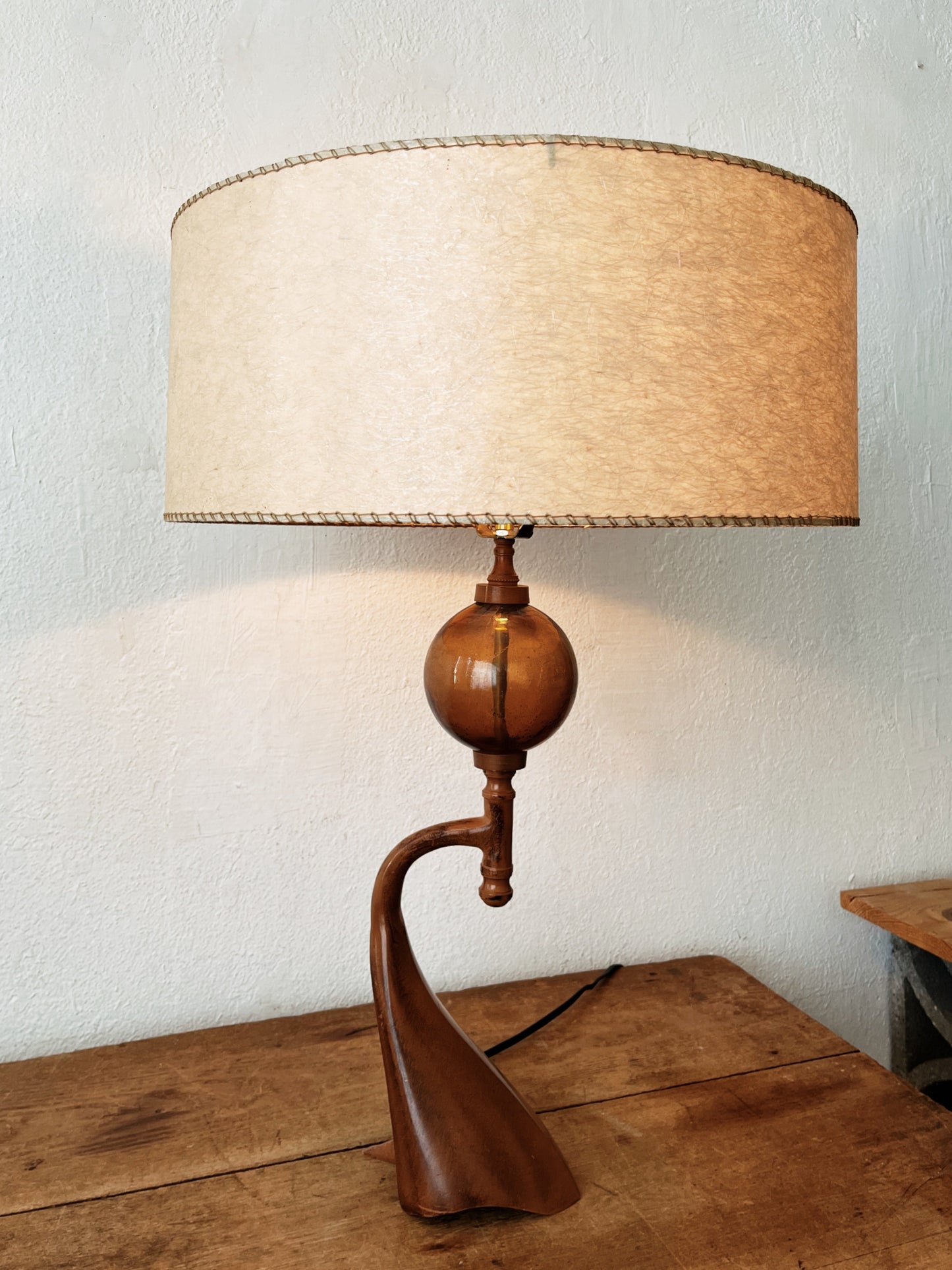 Vintage Ochre Lamp