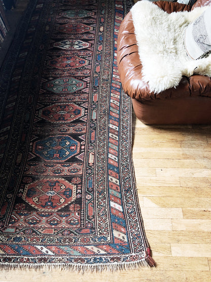 Vintage Kubu Wool Kilim Runner