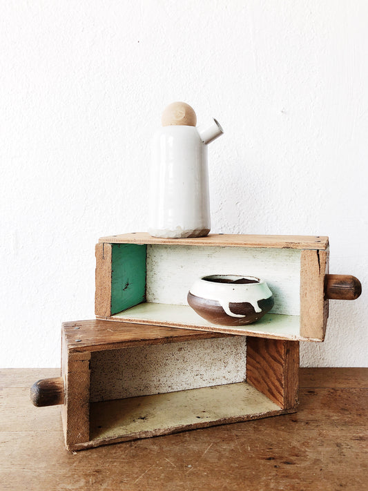 Vintage Pair Handmade Wood Drawers