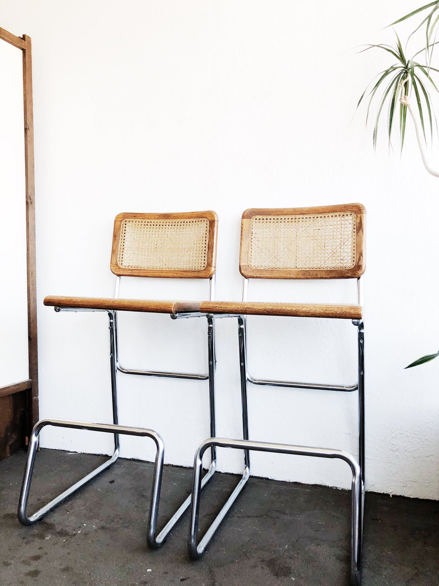 Vintage Cantilevered Bar Stool