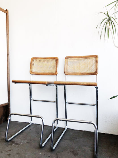 Vintage Cantilevered Bar Stool