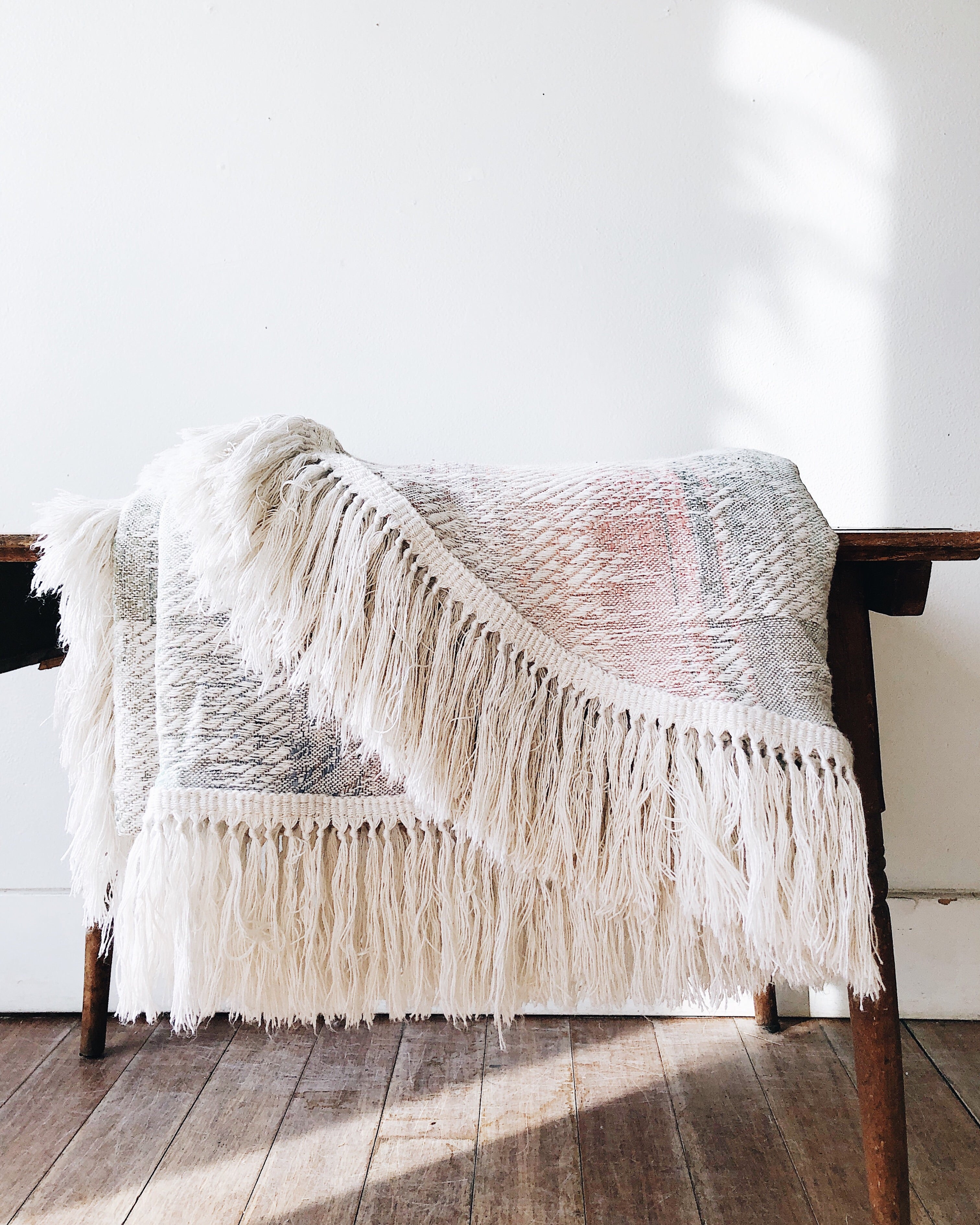 Vintage Fringed Furniture Cover
