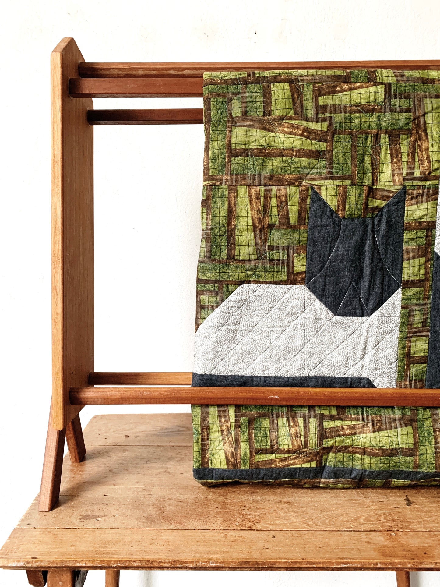Handmade Vintage Quilt/Textile  Rack