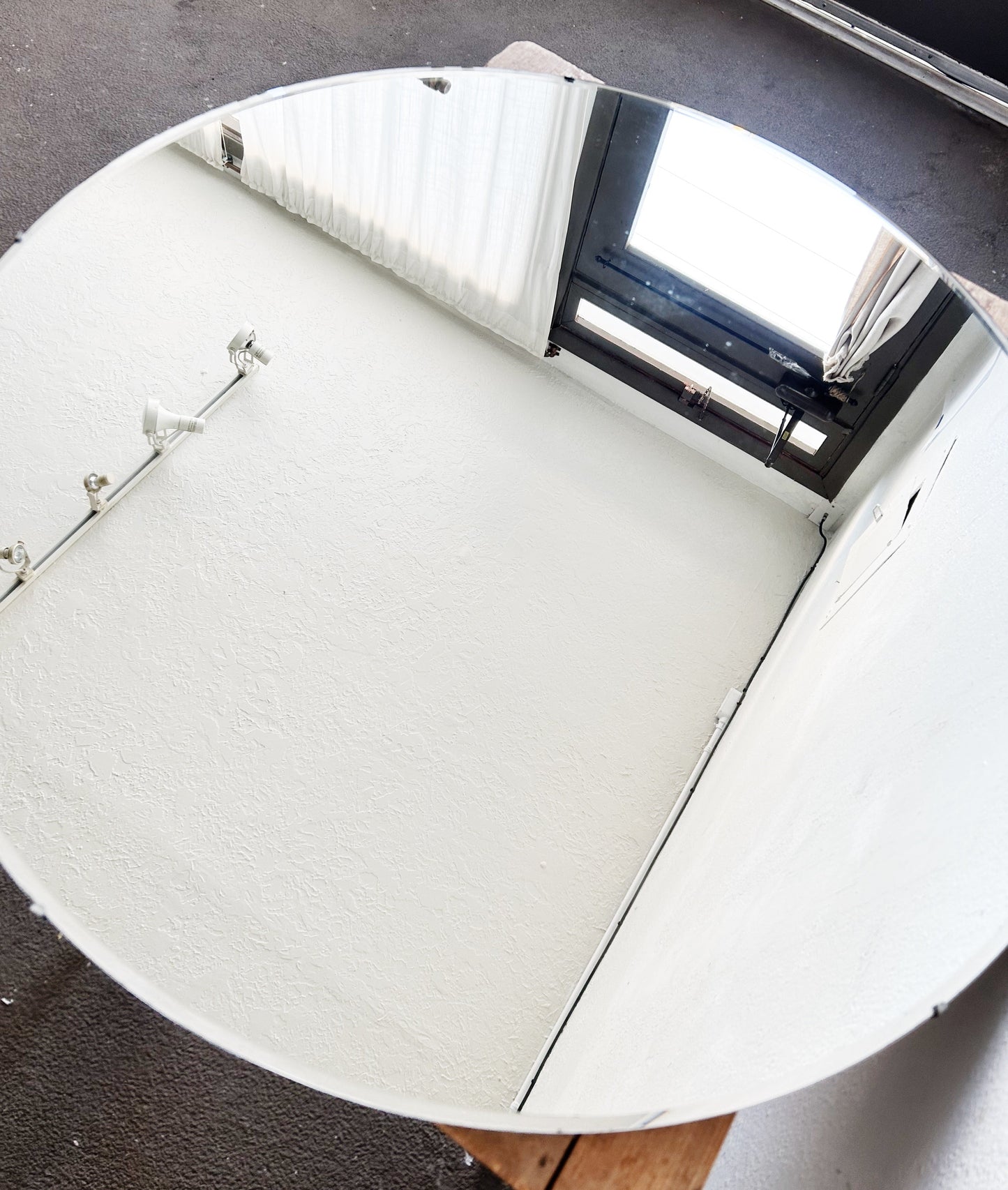Large 36” Vintage Beveled Mirror